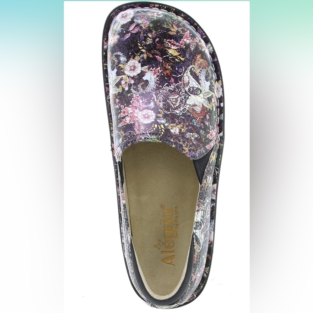 Beautiful and crazy comfortable Alegria shoes. Clog but extremely light weight.